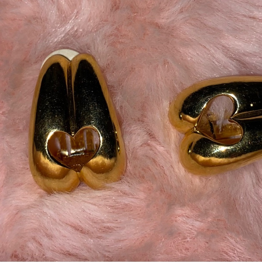 Nina Ricci Vintage Heart Earrings